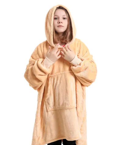 Childrens Hooded Pullover Sweater Blanket